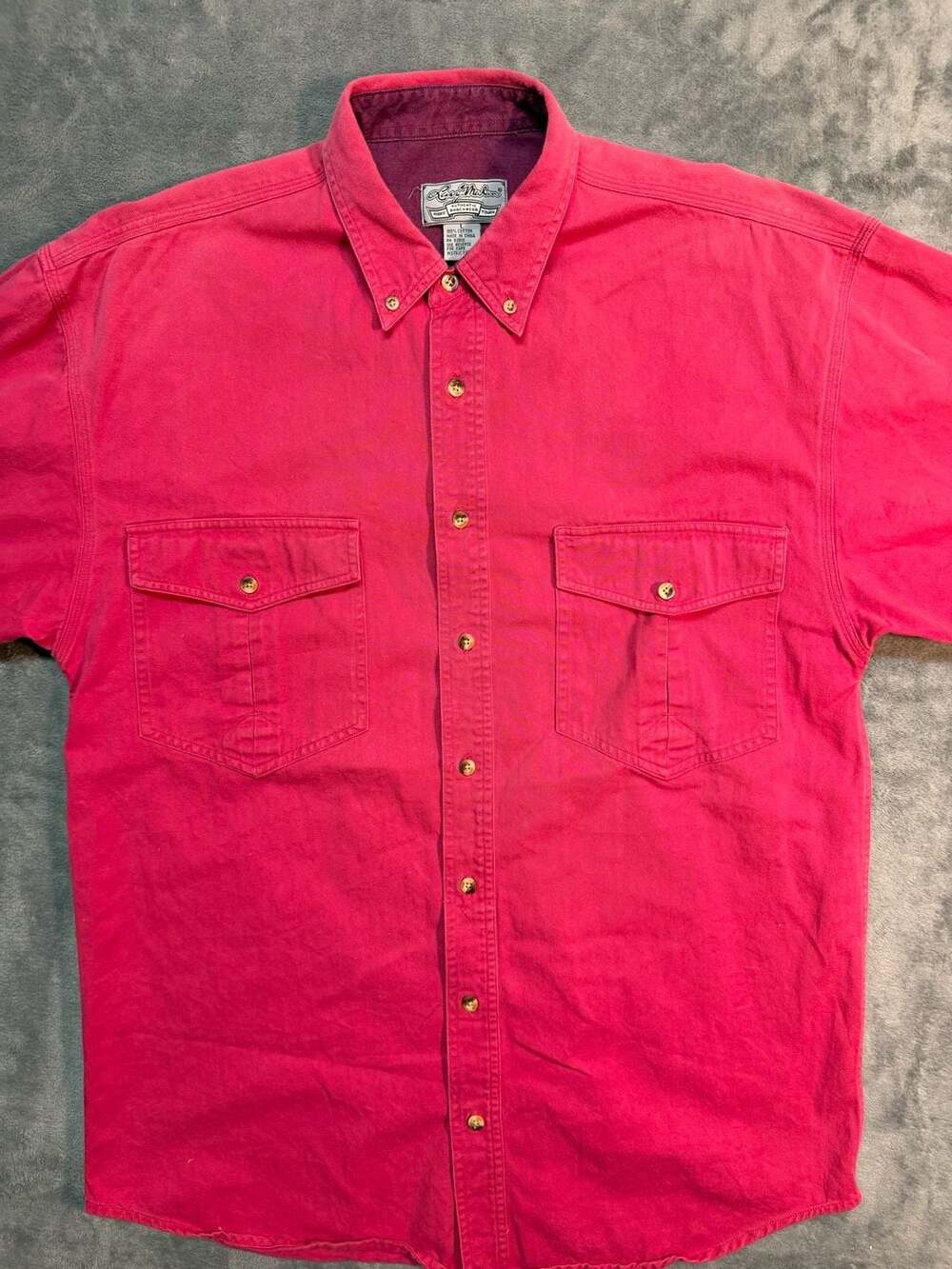 Loss Mahan Vintage Pink Western Shirt Large
